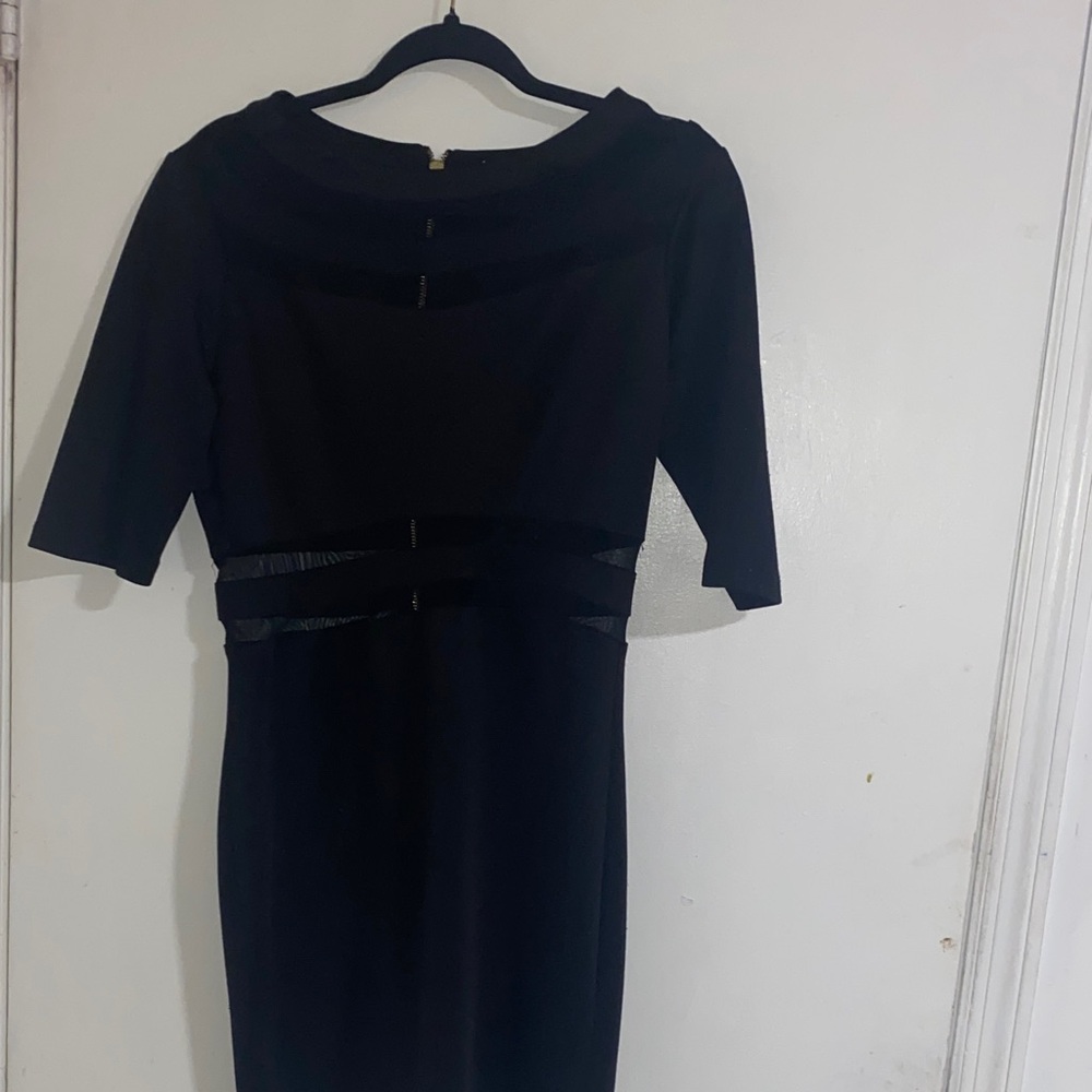 Gianni Bini Black Long Sleeve Dress